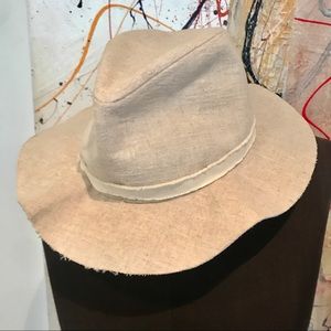 Zara linen hat
